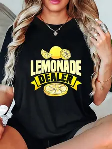 100% Cotton Lemonade Dealer Lemon Stand Juice Store Staff Sweet T-Shirt