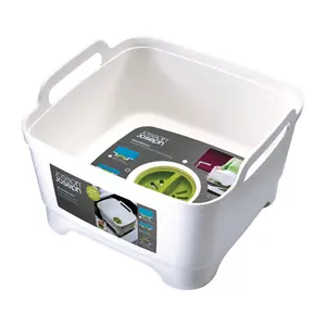 Joseph Joseph Plastic 12x12 in. Wash Tub with Wash-Drain Function and Drain Plug