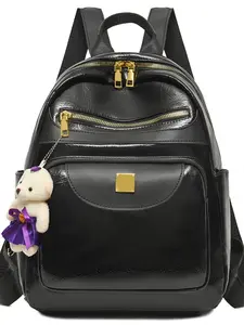 New Soft Leather Backpack for Women, Large Capacity Casual Travel Bag, Vintage Style Tassel Design, All Seasons Use