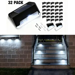 32pc Commercial Street Lighting - LED Solar Commercial Lighting/Landing Light, for Deck, Steps, Terrace, Stairs, Driveway, Path