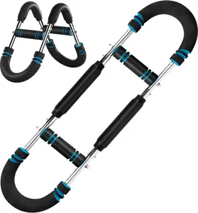 Twister Arm Trainer Adjustable 60-100Lb Chest Shoulder Forearm Strength System Portable Full Body Workout Equipment for Home Gym Men Women Fitness Training CLF