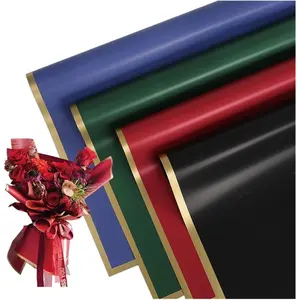 20Sheets 4 Color  Florist Bouquet Paper,Fresh  Wrapping Paper, Packaging or  Box Packaging,Florist Bouquet Supplies 22 3/4" (Red, Navy Blue, black, Green)