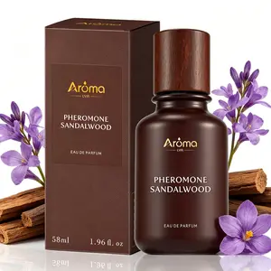 Pheromone Sandalwood Eau De Parfum 58ml - Cardamom, Violeet Leaves, Sandlwood, Ambergris, Aromatic Luxurious Scent Long Lasting Perfume
