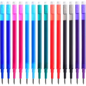 Gel Ink Refills Compatible with FriXion and Friction Erasable Gel Pens, Fine Point 0.7 mm, 7 Colors, Pack of 14