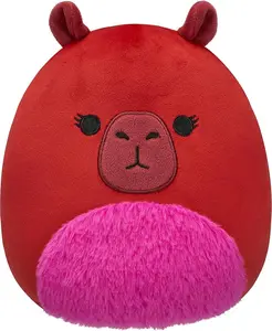 Squishmallows Original 8-Inch Marcia Maroon Capybara - Official Jazwares Plush (Little)