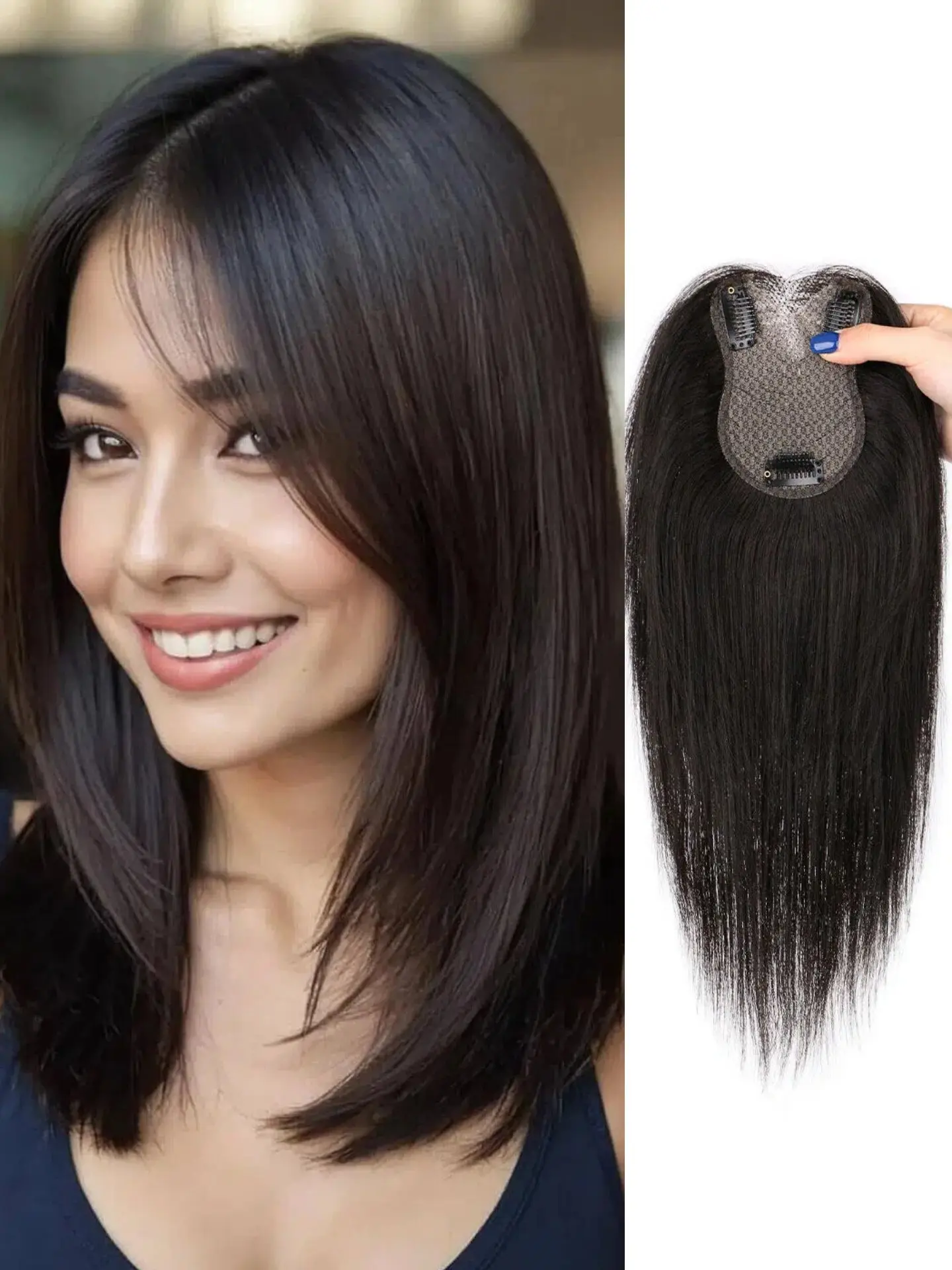 Hair Toppers for Women with Thinning Hair Extensions Toppers Hair Pieces for Women Clip Ins Hair Pieces Perfect Solution for Stylish Upgrade Synthetic Hair Topper Synthetic Hairpieces