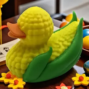 3D Printed Corn Duck Kitchen Decor, Creative Plastic Halloween Decoration, Indoor Outdoor Use, Perfect Gift for Halloween Lovers