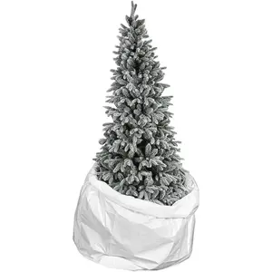 Upright Christmas Tree Storage Bag Large Disposable Tear-Proof Poly Up To 7FT