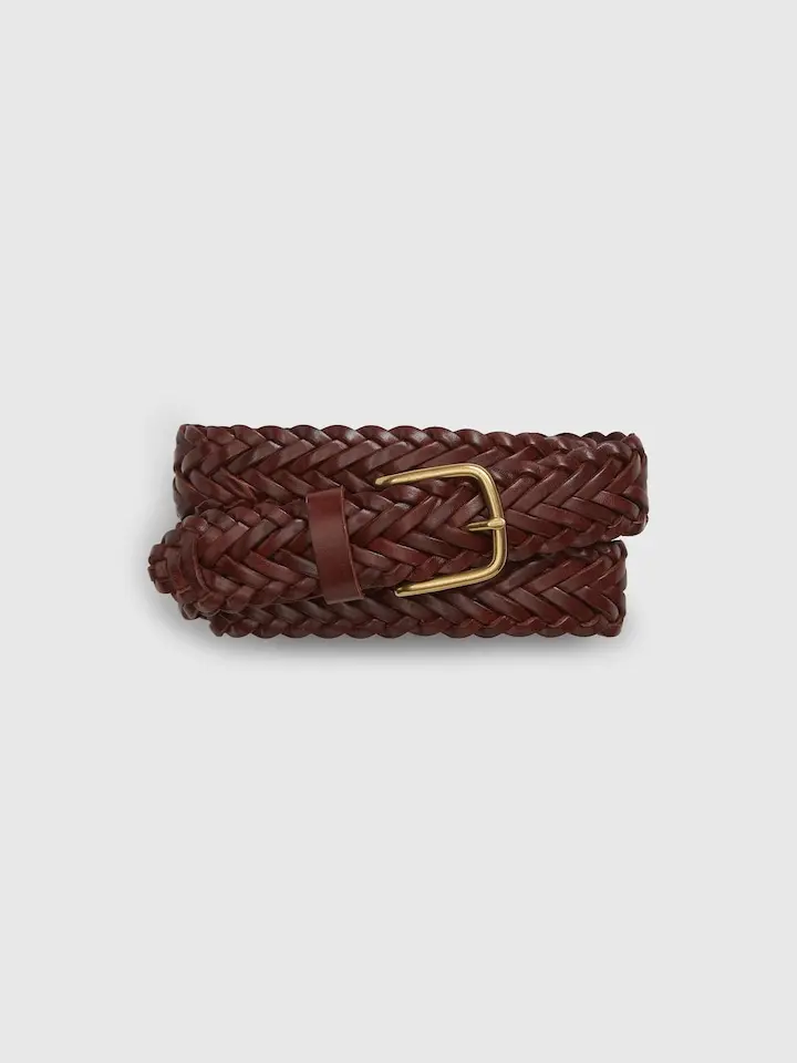 Gap Men's Braided Leather Belt - Gender Neutral Gap Men's Braided Leather Belt - Gender Neutral