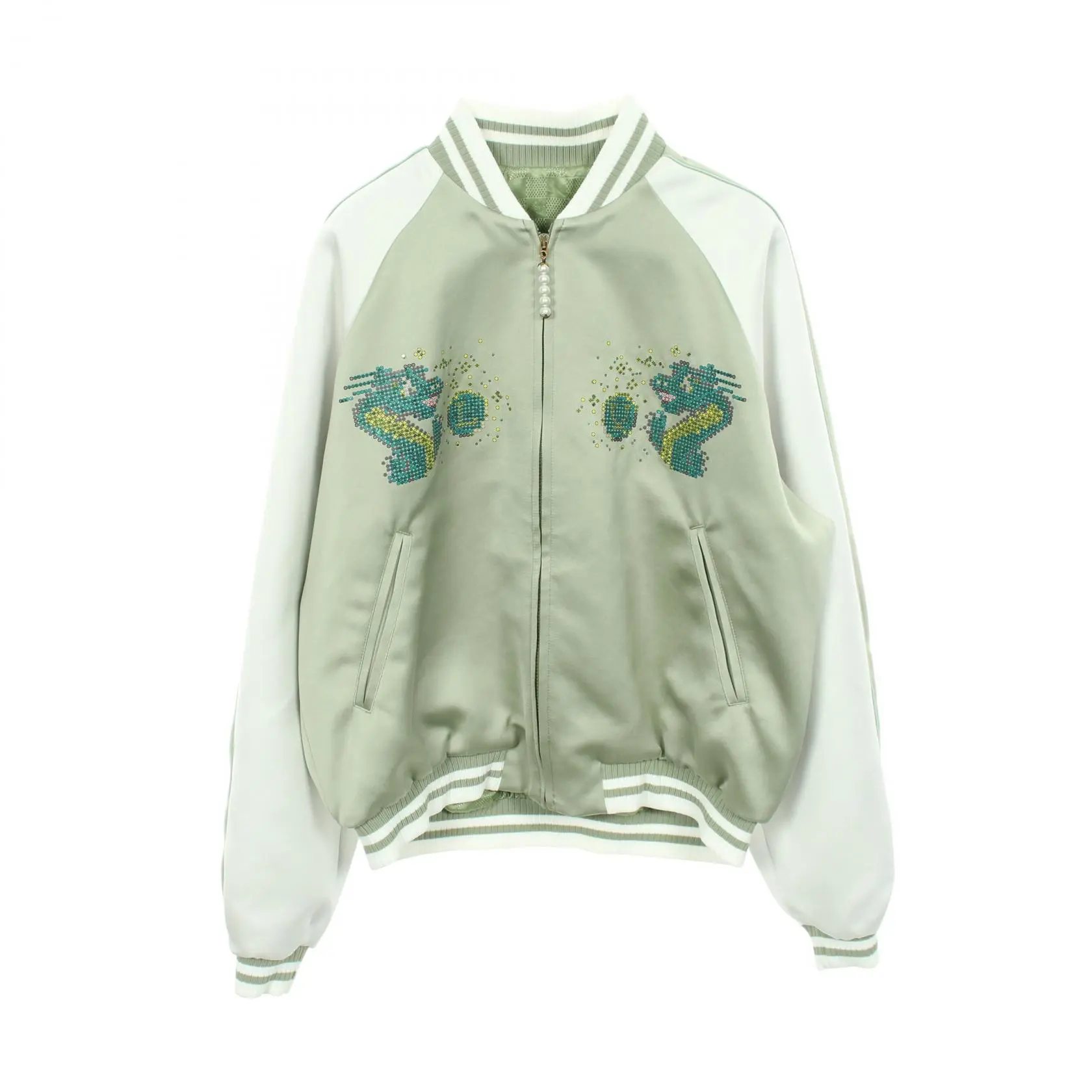 Pre-owned Louis Vuitton Polyester Small Leather Goods Dragon Embroidered Jacket