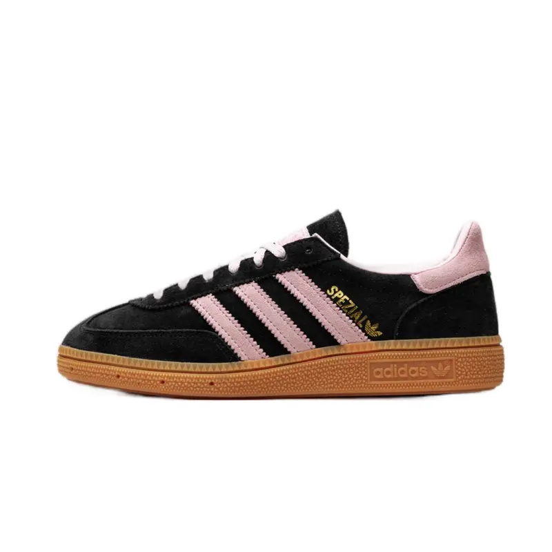Adidas Handball Spezial Black Clear Pink Gum Women’s Perfect Daily Walking Trendy Sneakers Fashion Footwear Shoe Girl