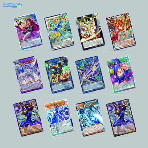 The Heroes/Rivals YGO rectangle vinyl sticker made with high quality vinyl and uv ink