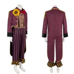 2025 Halloween Medieval Cloak Danny Johnson Clown Cosplay Costume DbD Horror Hooded Cape Robe Role Playing Costume Dead Daylight