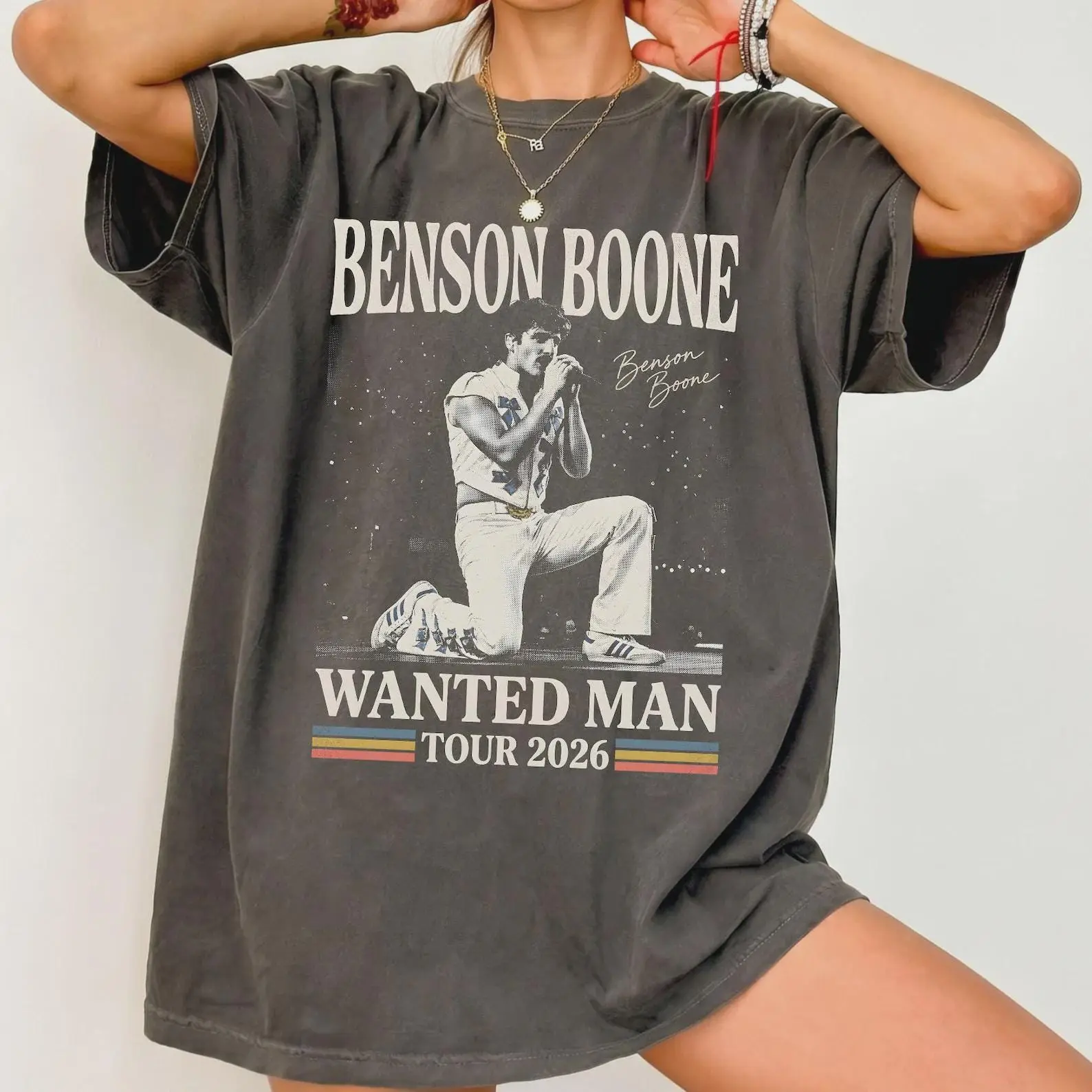 Comfort Colors Benson Boone Tour 2026 Shirt, Wanted Man Concert Tee, Retro Music Fan Shirt