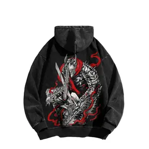 Chainsaw Man Hoodie - Retro Oversized Thick American Style Hoodie, Women's Cosplay Style, Movie-Inspired Anime Street wear, Unisex Retro Print Top