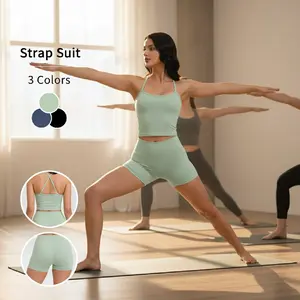 The Viral Cross-Back Sports Set Everyone is Obsessed With!  Slimming Silhouette, Built-in Shorts & Luxury Feel. Upgrade Your Workout Wardrobe TODAY!