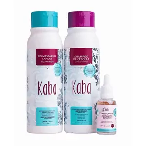 Onion Shampoo Kaba  (3 pack) Bio Hair mask and Intensive Growth treatment Conditioner Haircare Moisture Aloe Gentle Vitamins