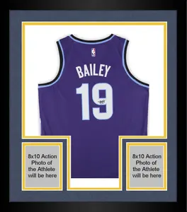 Framed Ace Bailey Utah Jazz Autographed Nike Purple Icon Swingman Jersey - Fanatics Authentic Certified