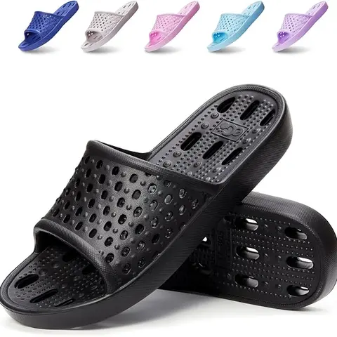 Shower Shoes Men  Women Quick Drying Women Shower Sandals Non-Slip Comfortable House Slippers Bathroom Hotel Flip Flops Slides2026 New Stylish Bathroom Slippers