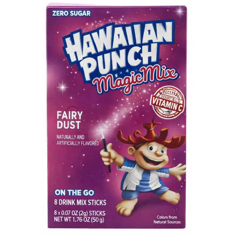 6x Hawaiian Punch Magic Mix Fairy Dust - Flavoring Powder Drink Mix Pack - Refreshing Hydration 0.56oz