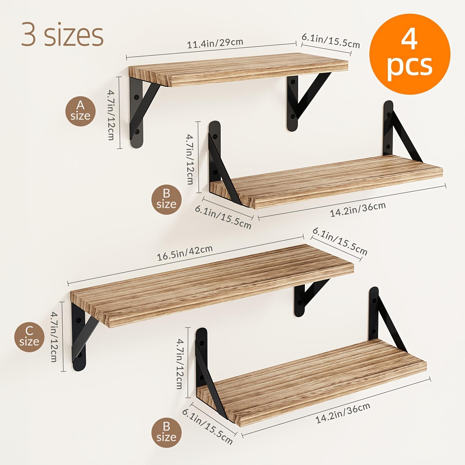 4pcs Floating Shelves, Wall Decoration Shelves, Wall Mounted Shelves, For Room Decor, Wall Dresser, 4pcs Floating Shelves, Wall Decoration Shelves, Wall Mounted Shelves, For Room Decor, Wall Dresser,