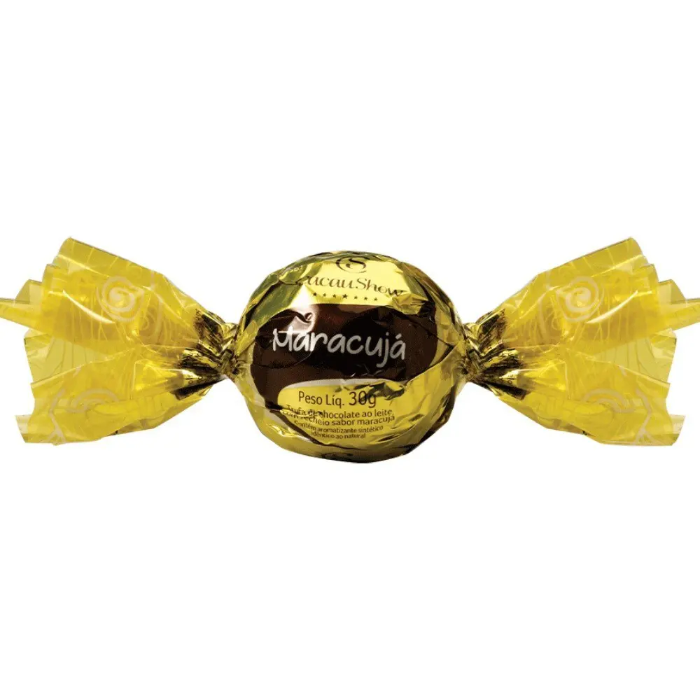 CACAU SHOW TRUFA AO LEITE DE MARACUJA 30g (PACK of 4 x TRUFAS 30g)