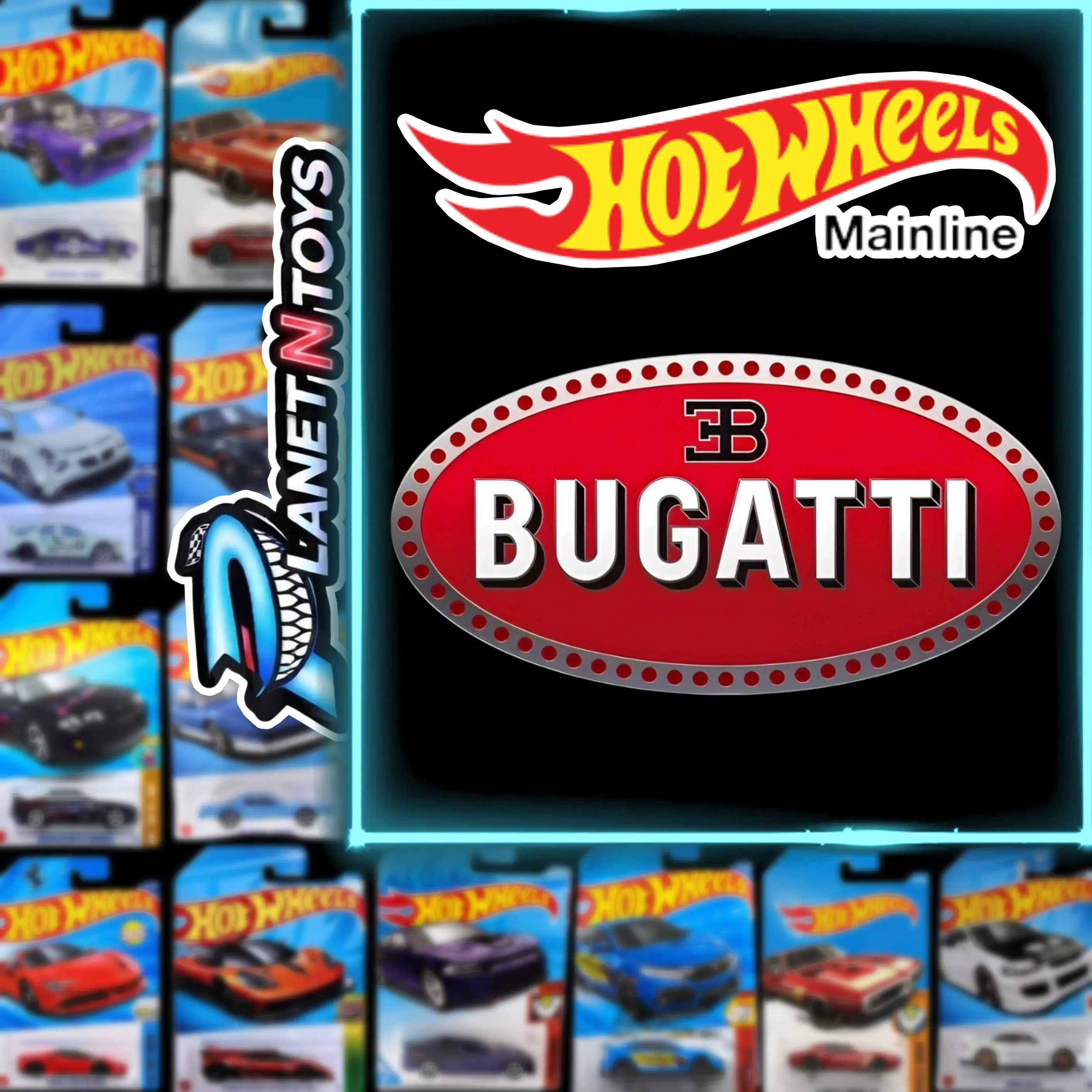 HotWheels Bugatti Mainline diecast 1:64(European,bolide,diablo,Eb110SS)