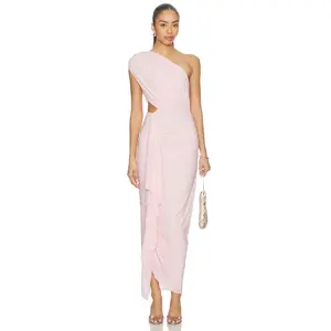 superdown Juliet Midi Dress in Baby Pink