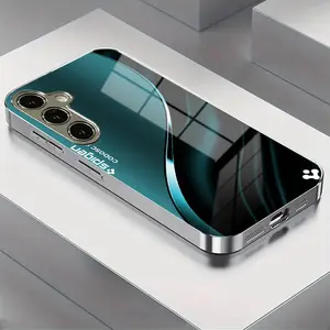 Gradient Electroplated Glass Protective Phone Case for Samsung S25-S20, Note20-Note10, a Series, Anti-Dirt, Fashionable Design