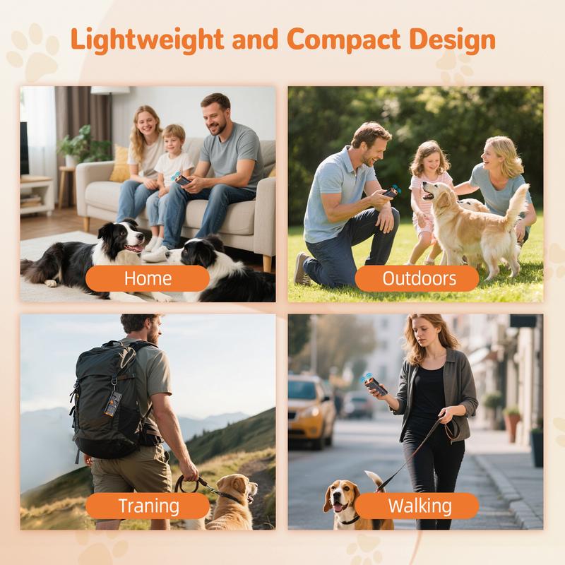 GoliPal 2026 Upgraded Ultrasonic Dog Training Aid with LED Flashlight & HD Display USB Rechargeable Handheld Device for Puppy Barking Issues Correction Functionality