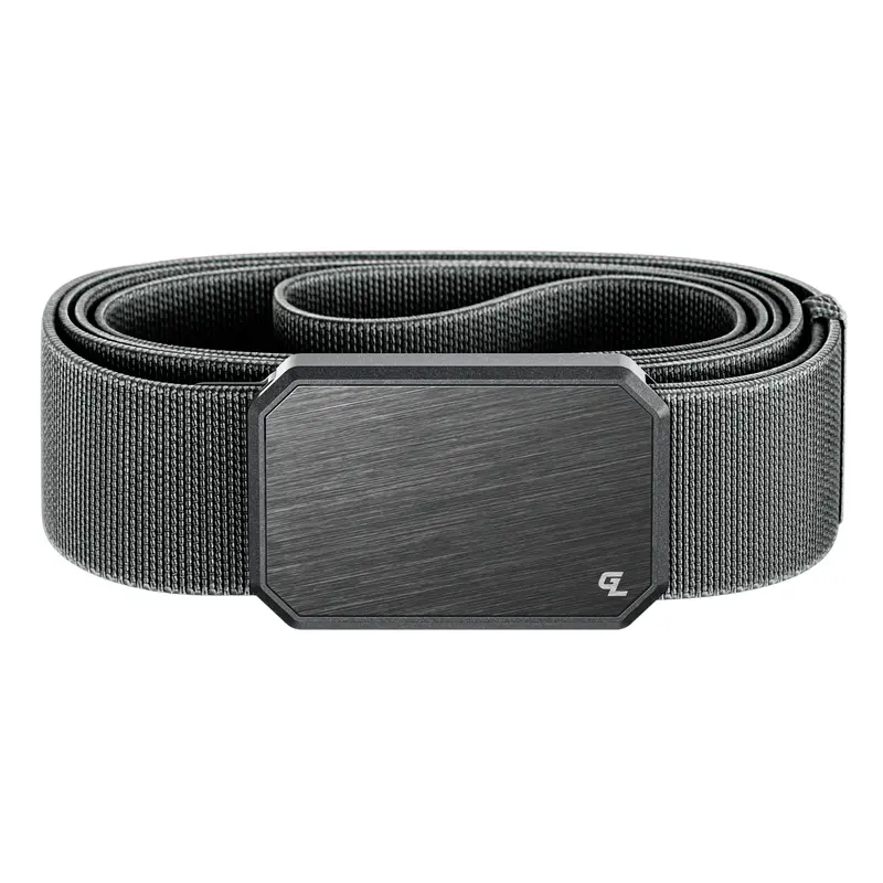 Groove Life Groove Belt, Men's Magnetic Stretch Belt, Adjustable Fit & Durable for Work, Everyday Carry & Casual Wear, Gun Metal / Deep Stone