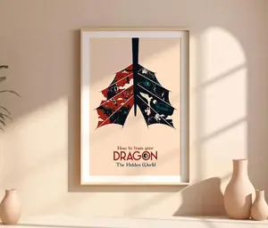 How to Train Your Dragon Print Toothless and Hiccup Movie Art