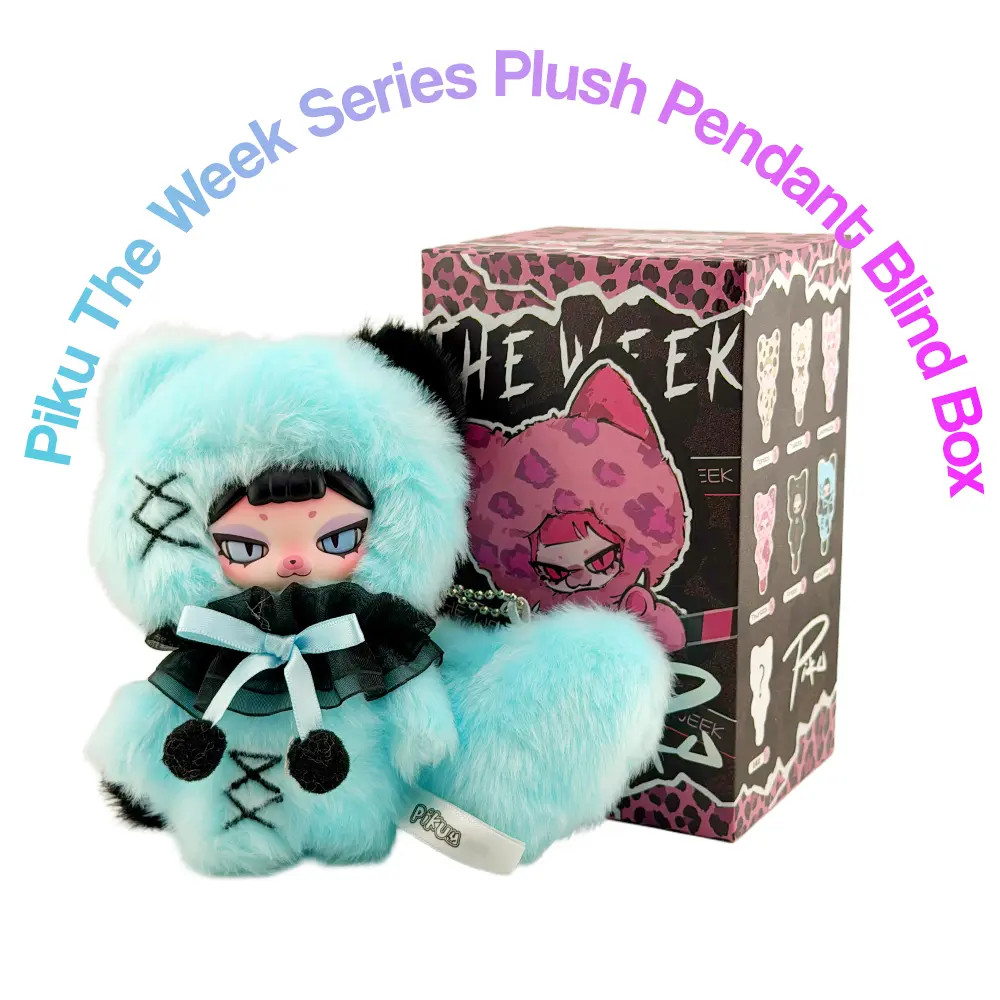 Piku The Week Series Plush Pendant Blind Box Blindbags Mystery Vintage Pack