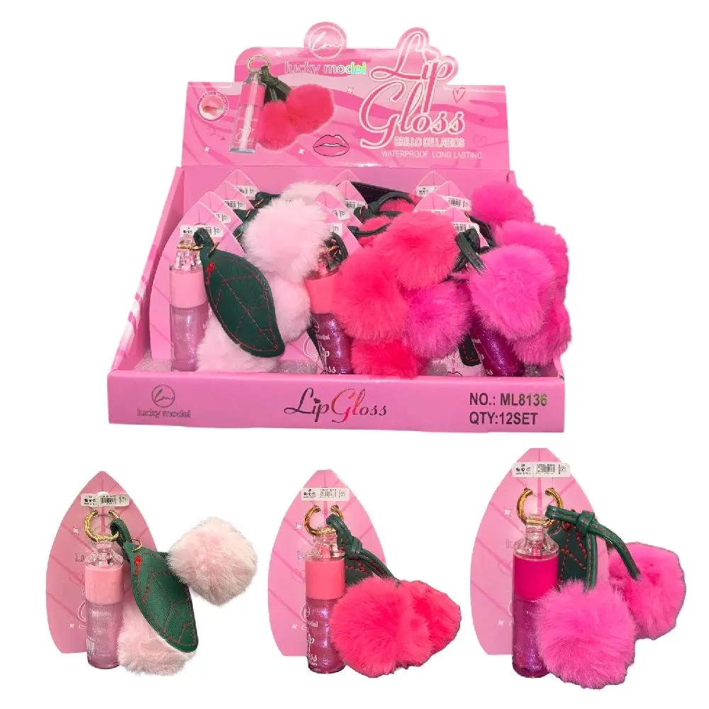 Cherrylicious Lipgloss & Keychain Set