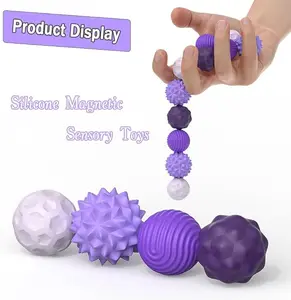 Silicone Ball Set, 8 Counts/set Fidgeting Relax Toys with Elastic Texture, Assorted Colors, Colorful Portable Stress Relief Toys for Adults & Teens, Mother's Day Gift, Gift for Mom, Decompression Toy, Multifunction, Durable, Artificial