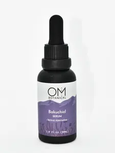OM Botanical 100% Natural Bakuchiol Serum Gentle Retinol Alternative for Fine Lines Firmness & Glow Non-Toxic Plant-Based Skincare