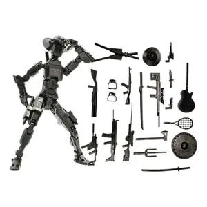 Lucky13 3D Printable Toy Model Action Figure Dummy T13 Toy Doll Robot Assembly Model Decoration Desktop Decoration War Sandbox