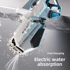 2025 New Model Water Gun Toy Large Capacity Fully Automatic High Pressure Continuous Fire Manual and Automatic Integrated Light Pulse Electric Water GunSplashing Water Saving ToyHigh - Performance Water Guns for Epic Summer Water Fights - Long - Range, La