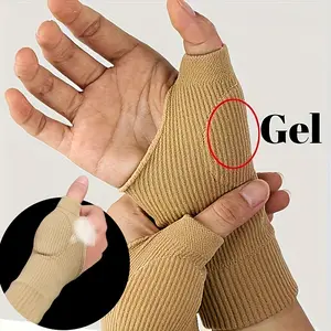 1pc Durable, Breathable Wrist Support Gloves - Sweat-Absorbent, Sports Gloves with Gel Padding for Enhanced Comfort and Protection, Nylon Blend, Sports Protection Gear| Breathable Sports Gloves| Nylon Blend Gloves