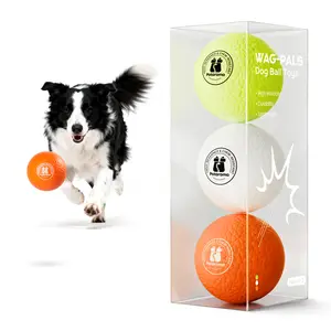 Potaroma 3Pack E-TPU Dog Bouncy Balls for Aggressive Chewers, 2.8 Inch Floating Fetch Toys for Small/Large Dogs, Indoor Outdoor Water Pool Play