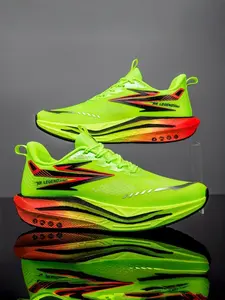 Unisex Professional Training Running Shoes Soft Elastic Cushion Rebalance Breathable Mesh Rubber Anti-Slip Outsole For Marathon Training & Daily Racing