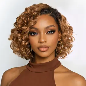 【LIVE】Dark Root Ombre Brown Mature Bouncy Loose Wave Glueless Minimalist HD Lace Wig Ready to Go