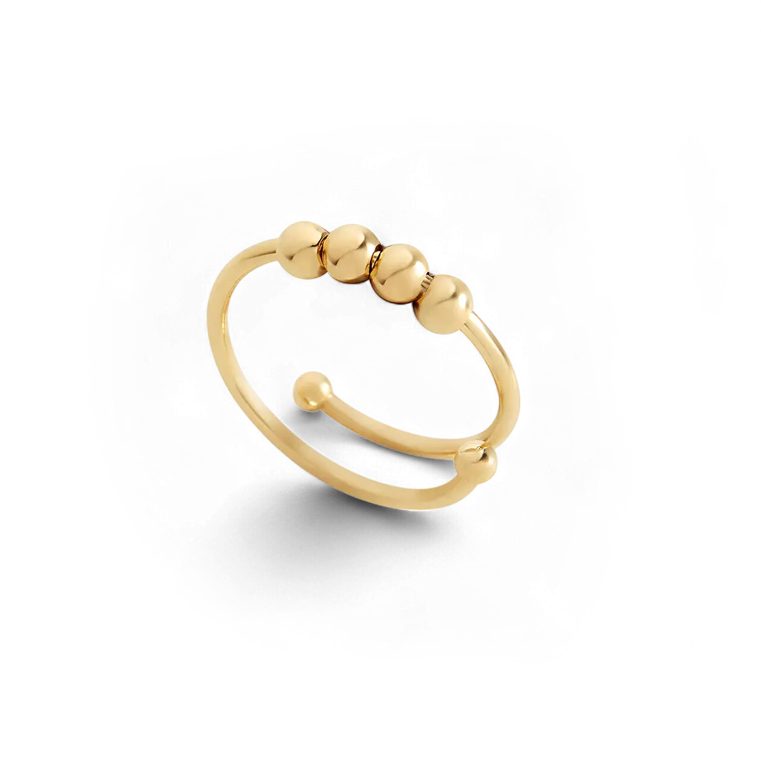 Adjustable Beaded Fidget Ring Adjustable Beaded Fidget Ring