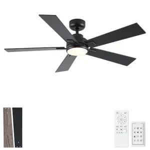 52 Inch DC Motor Ceiling Fan with Dimmable LED Light & Remote