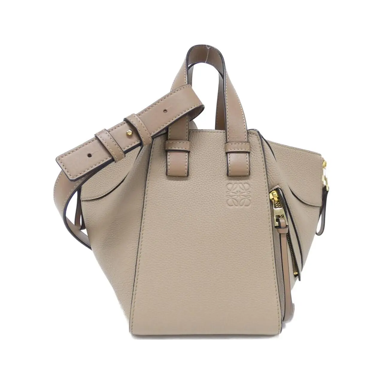 Pre-owned Loewe Calfskin Shoulder Bags Hammock Compact Calf Shoulder Bag