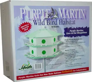 Heath Aluminum Purple Martin 12 Room Bird House