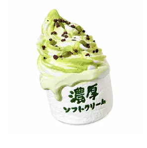 Green Matcha Ice Cream Squishy Slow Rising Stress Relief Toy