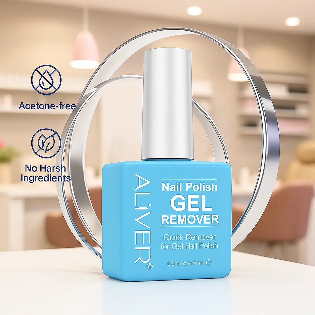 Fast-Acting Nail Polish Remover Liquid, Gentle Formula for Professional Manicure Results and At-Home Nail Care