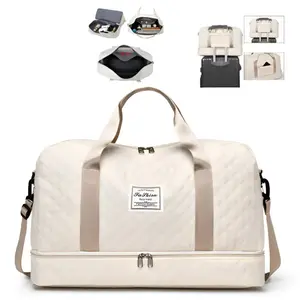 Large Capacity Travel Bag for Women, Casual Shoulder & Handbag Set, Dry-Wet Separation Design, Ideal for Daily Use, Business Trips, Sports, Travel Duffle Bag