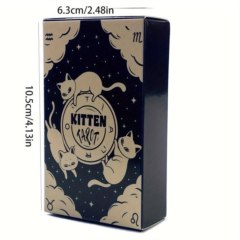 Kitten Tarot Cards, Divination Table Games, Family Party Entertainment Game Cards, gaming gift